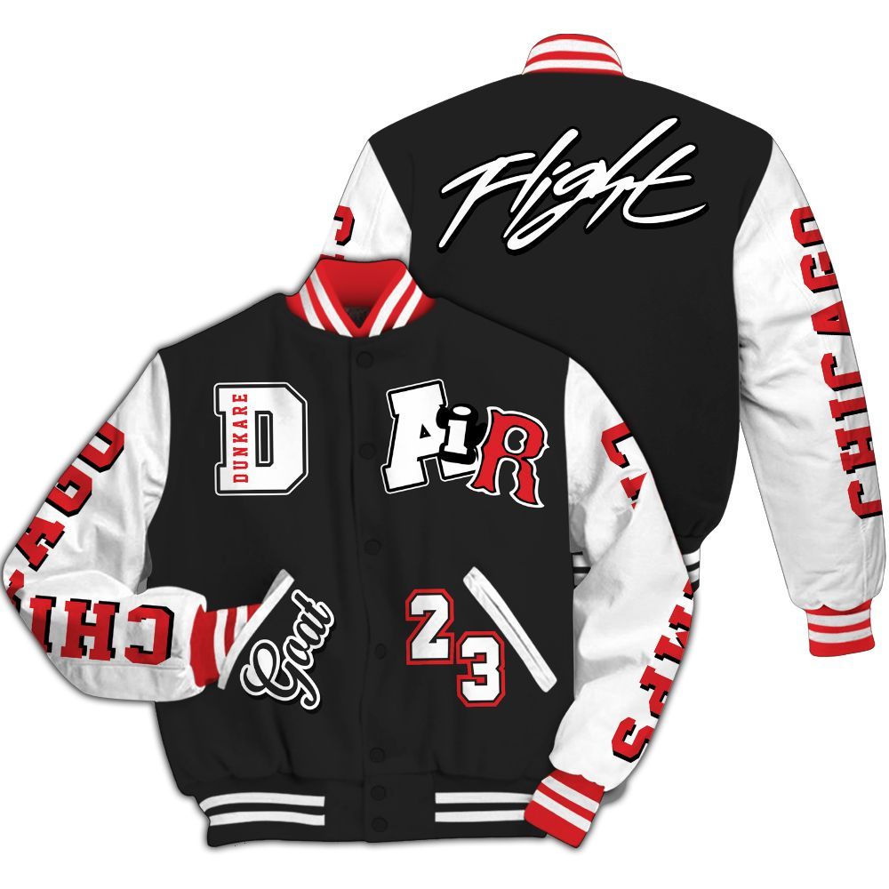 Varsity Jacket To Match Prime 93 Fire Red - AIR Number 23 GOAT All Over Print