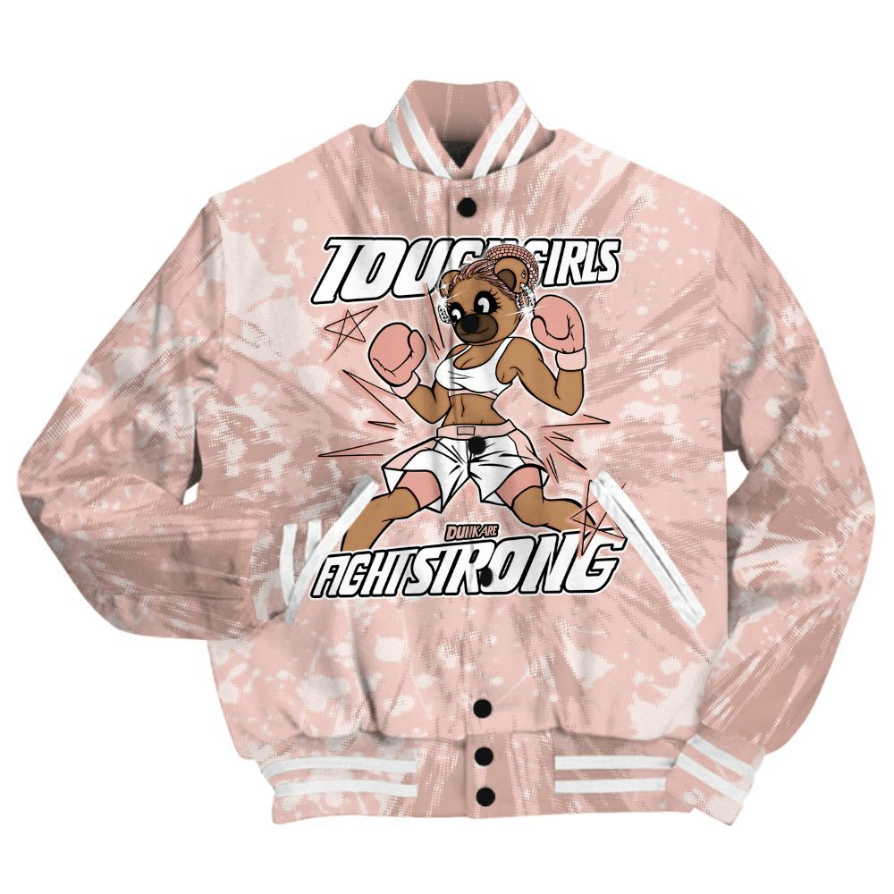 Varsity Jacket To Match Low Legend Pink 11s Shirt - Gritty Girls Bear Luxury All Over Print