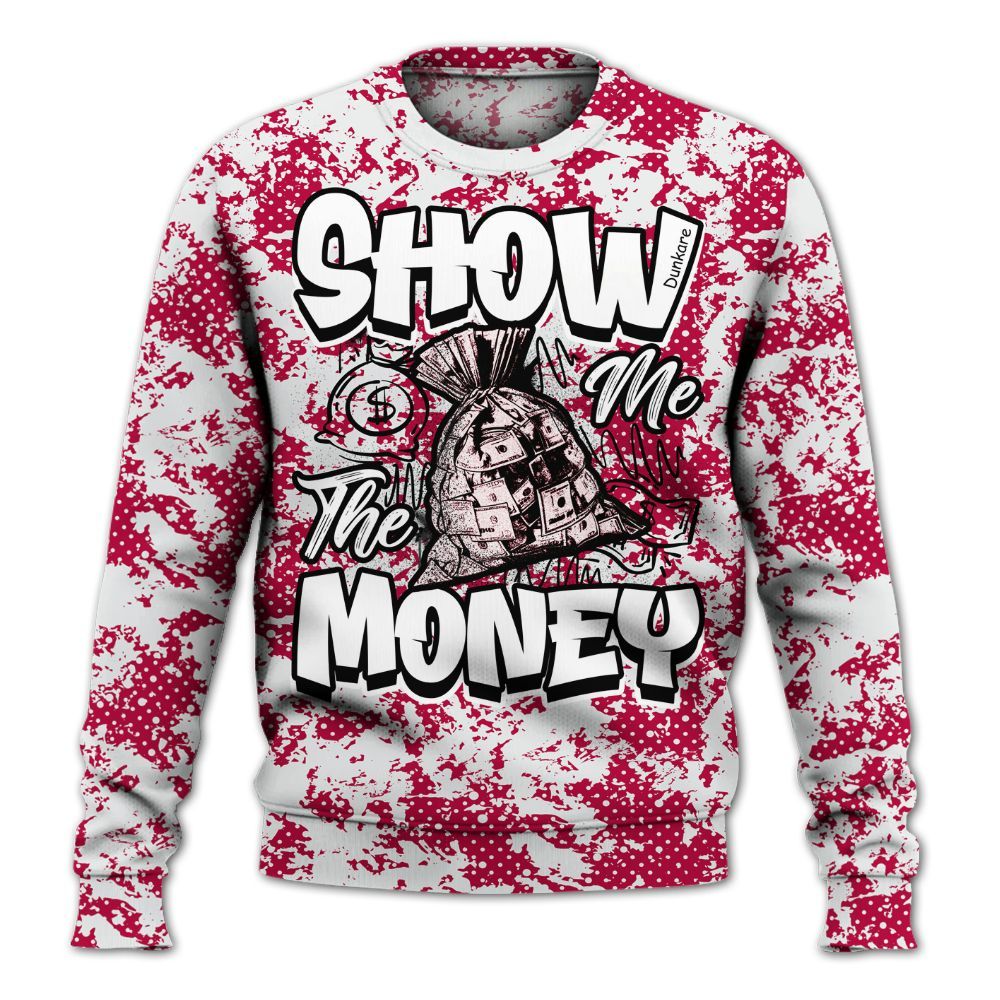 Sweatshirt To Match Retro Chicago 2s - Show Me The Money Retro All Over Print