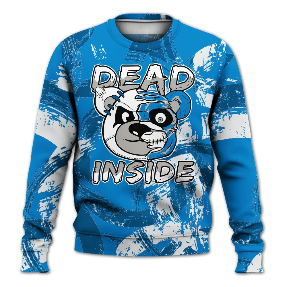 Sweatshirt To Match Industrial Blue 4s - Lifeless Bear Circle Slpash All Over Print