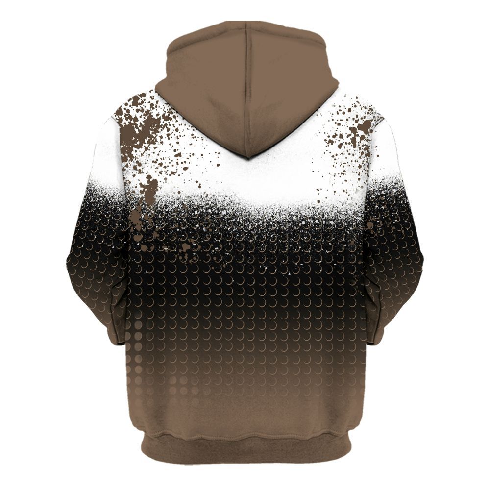 Hoodie To Match Dark Mocha Jack - Halftone Time Is Money All Over Print