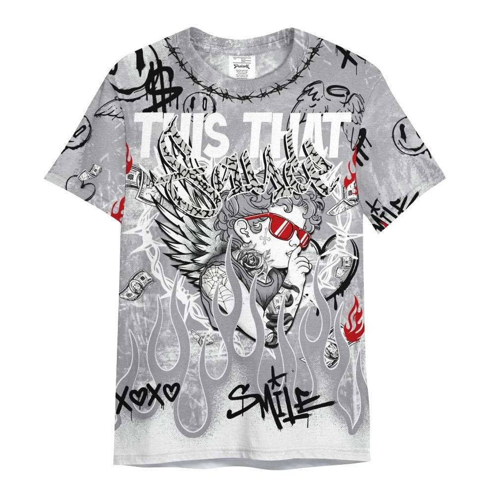 Shirt To Match Cement Grey 3s - This That Sauce Angel All Over Print