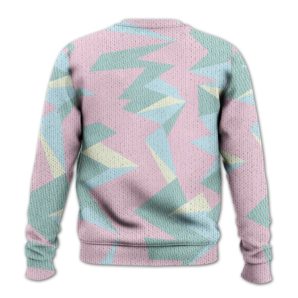 Knitted Sweater To Match Retro Easter 5s - Geometric Camouflage Pattern
