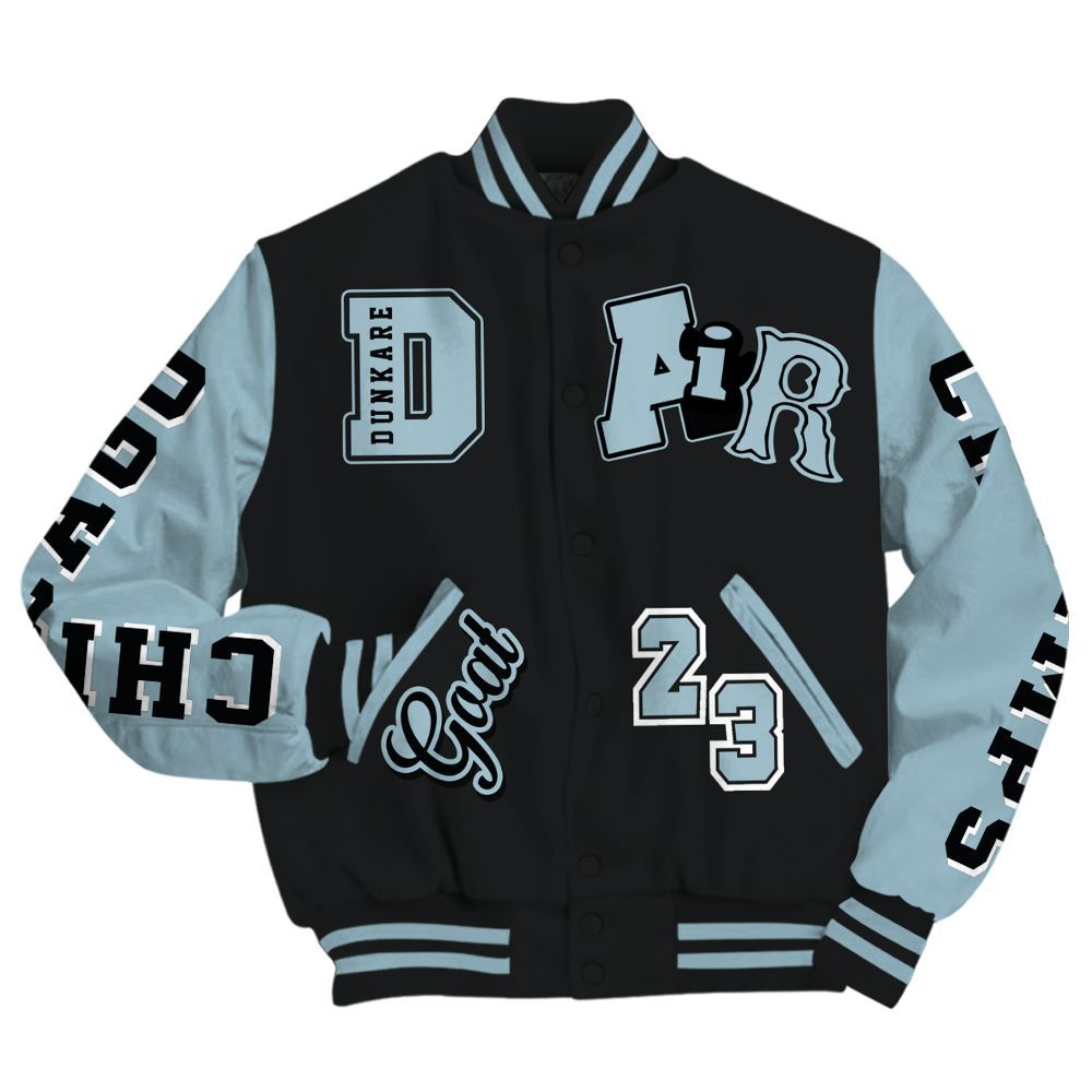 Varsity Jacket To Match Chambray 7s - AIR Number 23 GOAT All Over Print