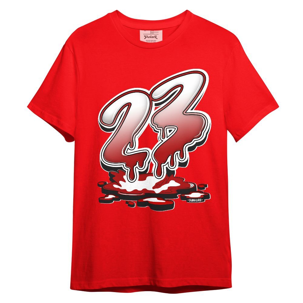 Shirt To Match Low Terror White University Red 1s - 23 Drip Sludges Graphic