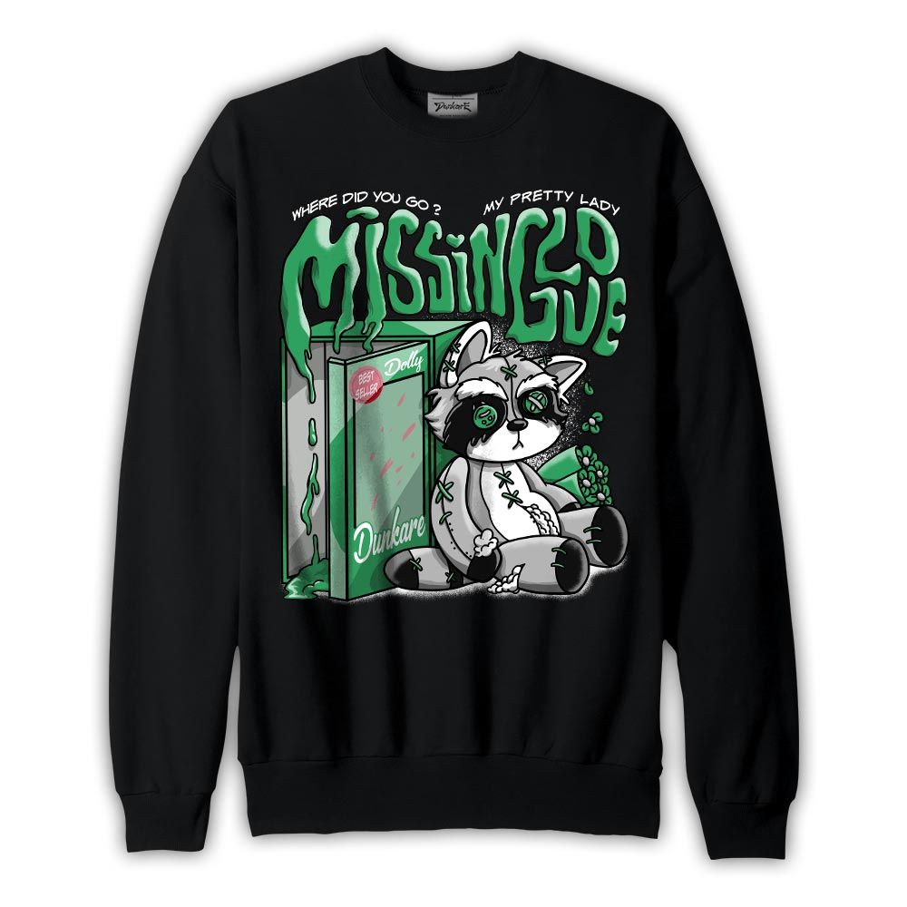 Sweatshirt To match Sweatshirt Missing Love Raccoon, 3 Green Glow, To Match Sneaker Black Green Glow 3s DNY