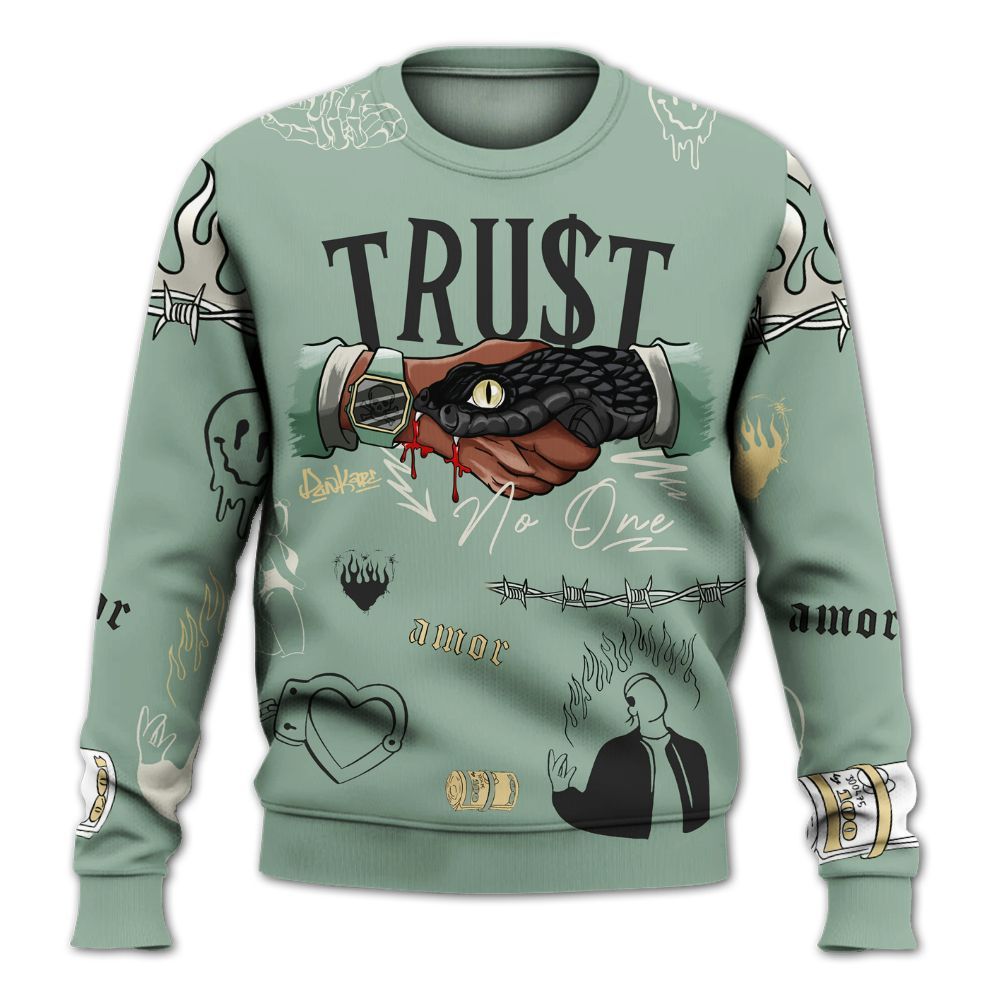 Sweatshirt To Match Joins Year Of The Snake 5s - Snake Trust No One All Over Print