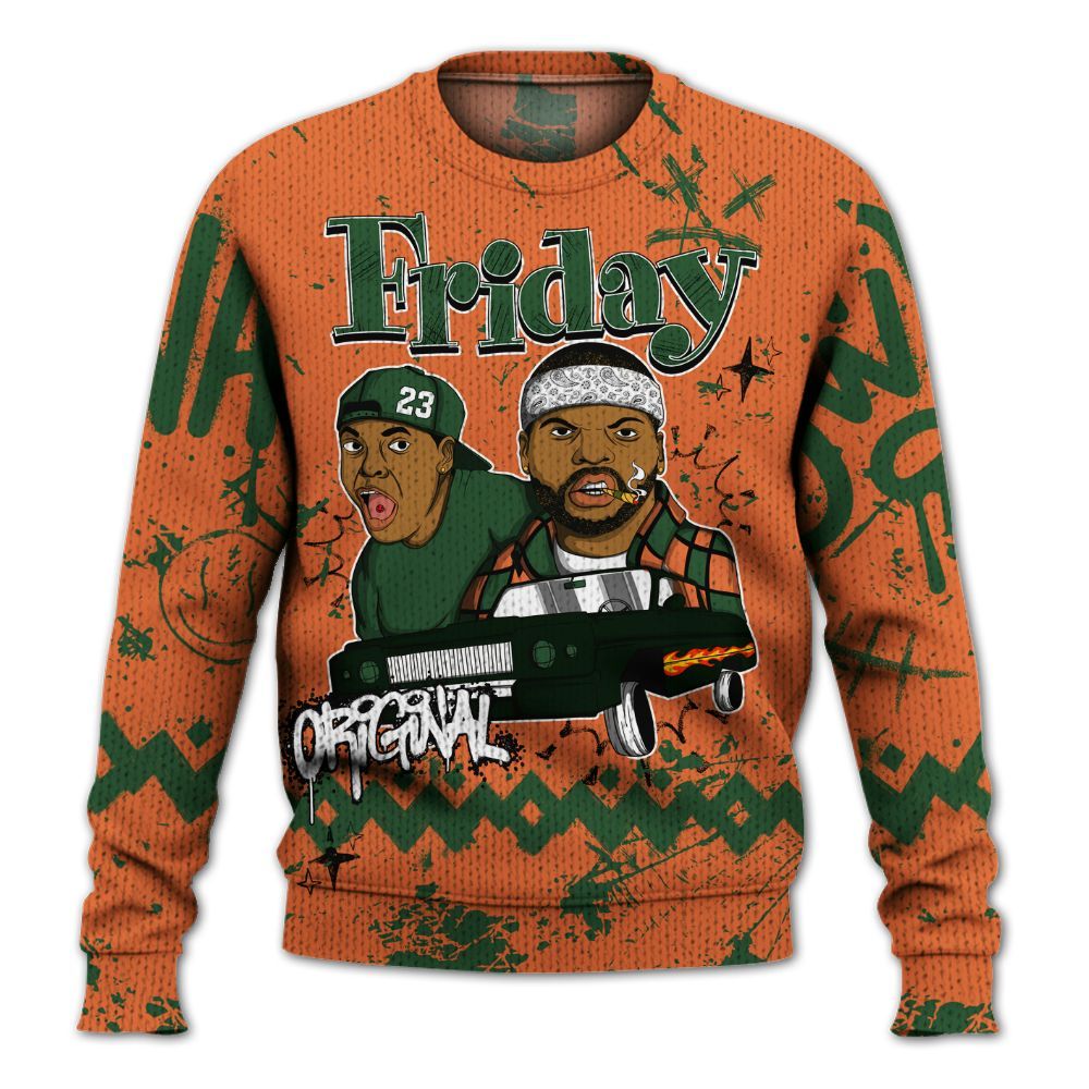 Knitted Sweater To Match Low Miami 5s - Friday Sneaker Crayon