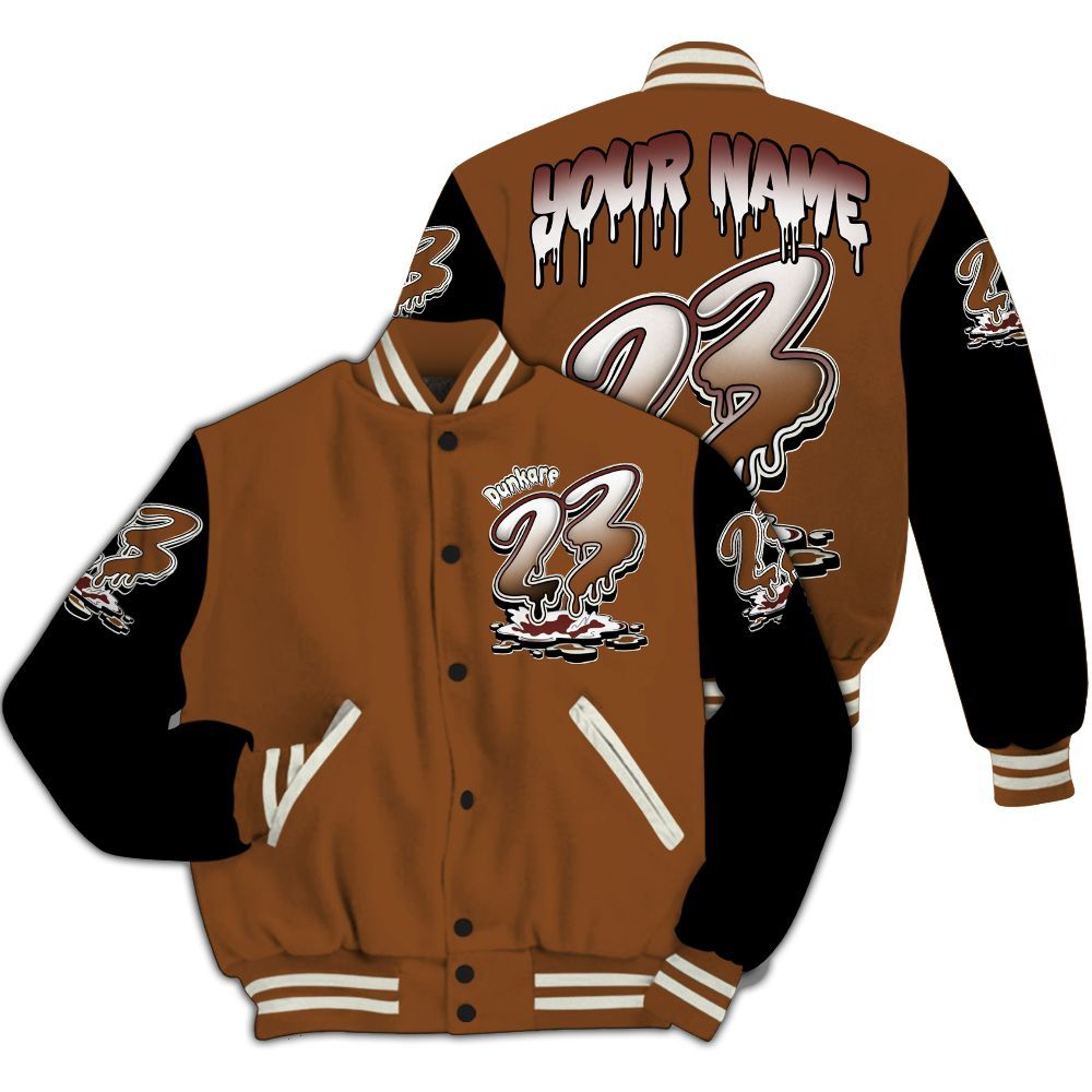 Varsity Jacket To Match High OG Love The Game 1s - Custom Name 23 Drip All Over Print