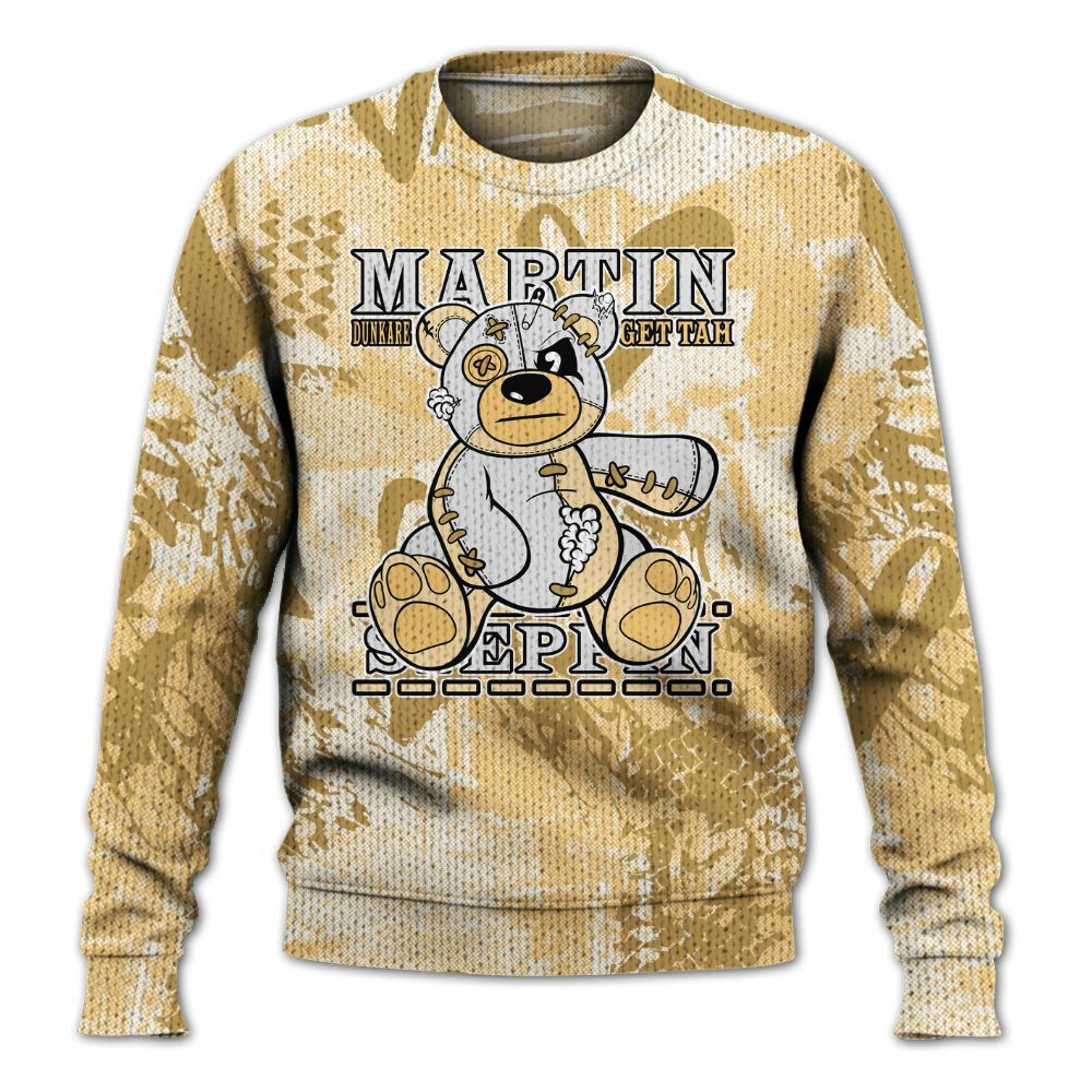 Knitted Sweater To Match Craft Paris 6s - Tah Steppin Bear Heart Grunge