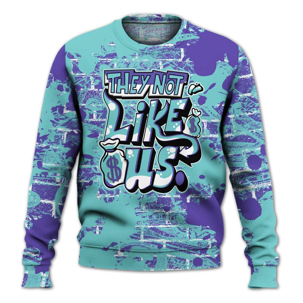 Sweatshirt To Match Low Hornets 1s - Dislike Us Graphic Street Art All Over Print