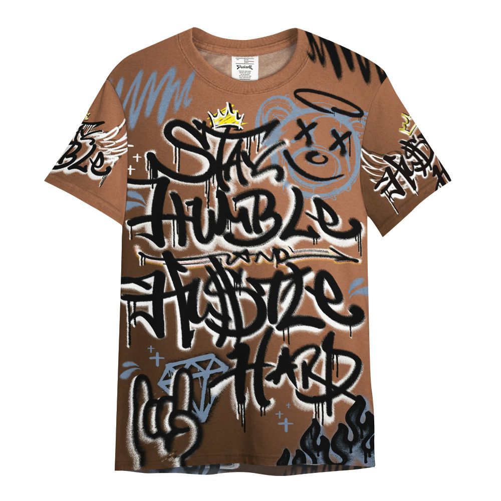 Shirt To Match Air Foamposite Metallic Copper - Humble Drip Streetwear Graffity All Over Print