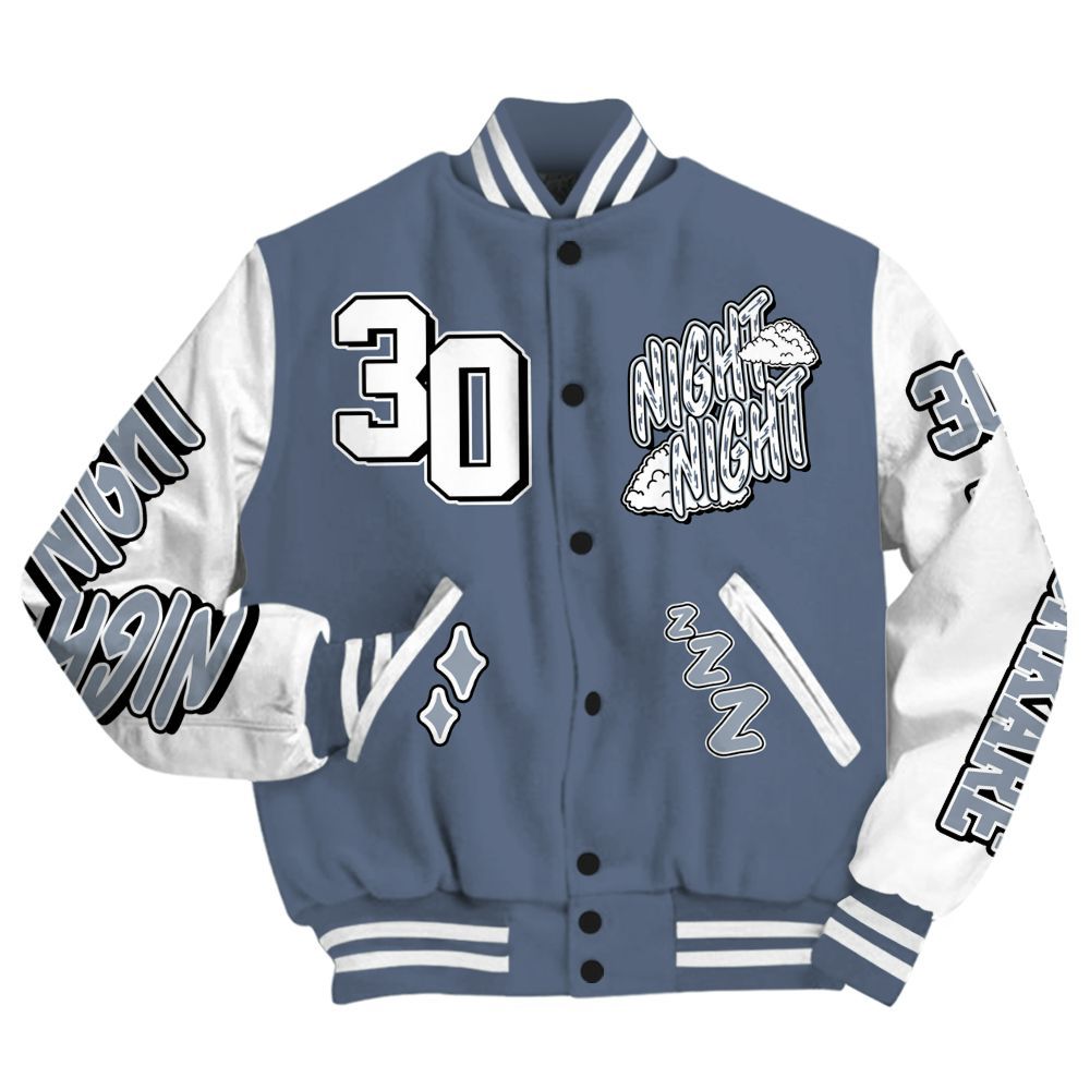 Varsity Jacket To Match Low Diffused Blue 11s - Seeya Skeleton All Over Print