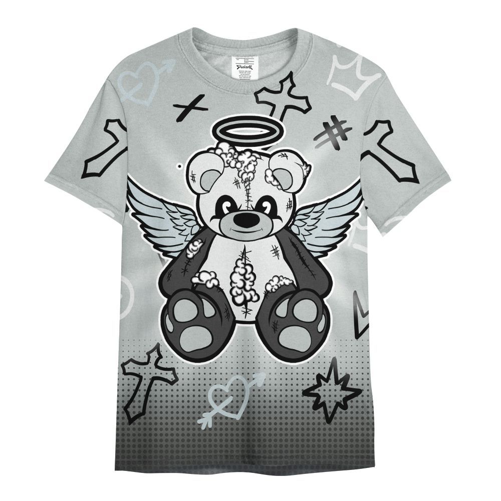 Shirt To Match Black Wolf Grey 12s - Gods Guides Me Bear Graphics All Over Print