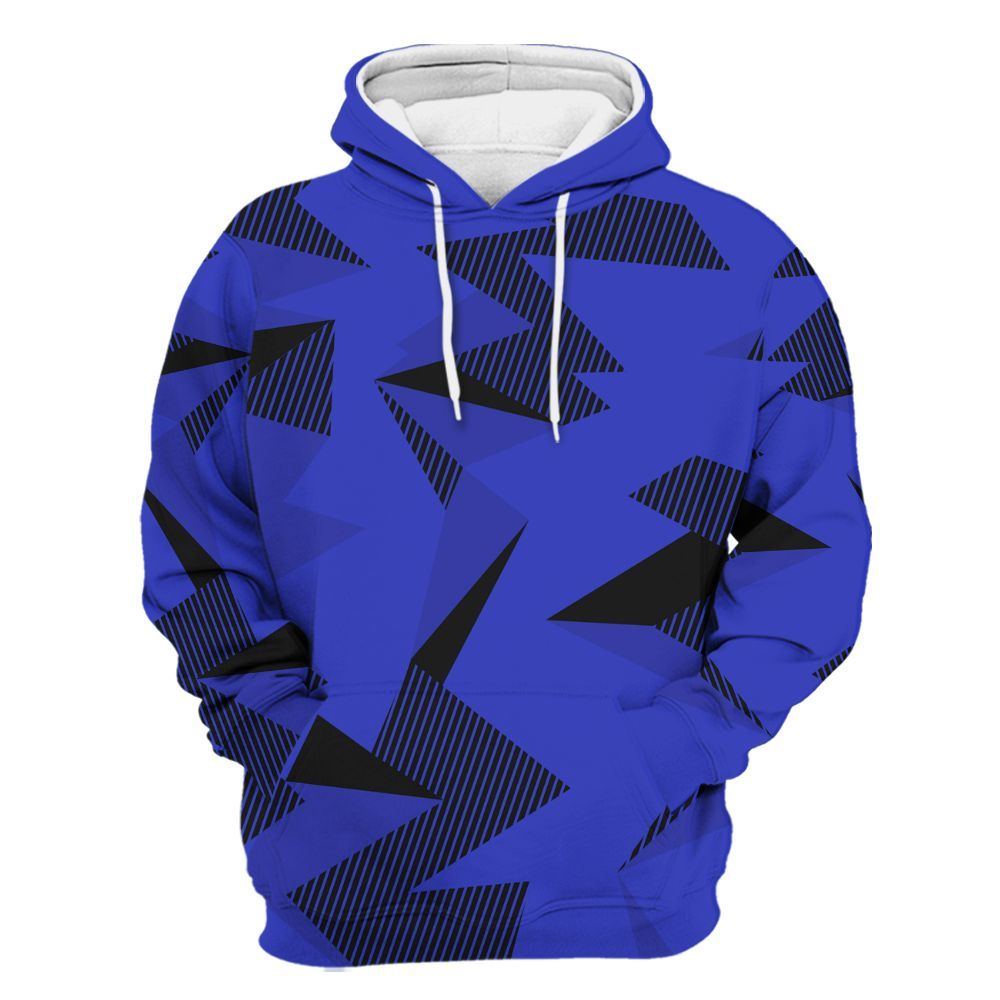 Hoodie To Match Retro Black Concord 12s - Geometric Camouflage Pattern All Over Print