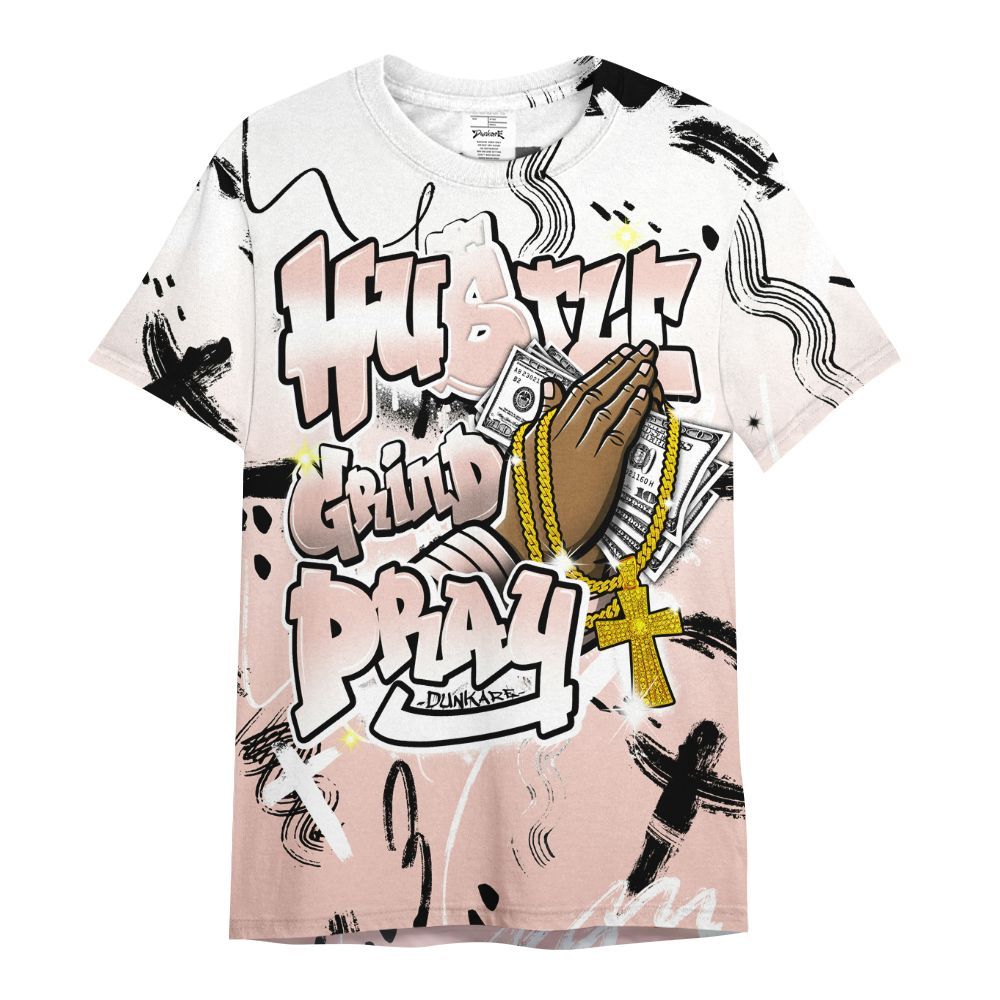 Shirt To Match Low Legend Pink 11s - Money Hustle Grind Pray All Over Print