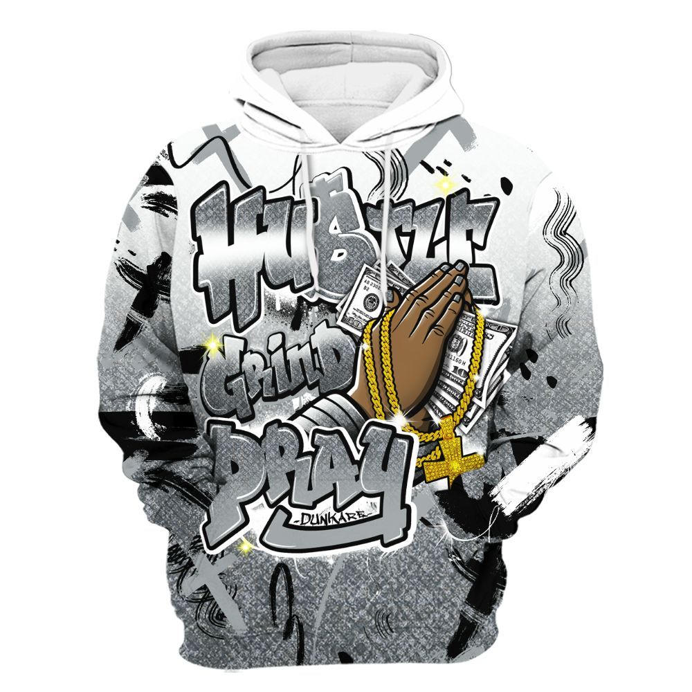 Hoodie To Match Low CNY Year Of The Snake 11s - Money Hustle Grind Pray All Over Print