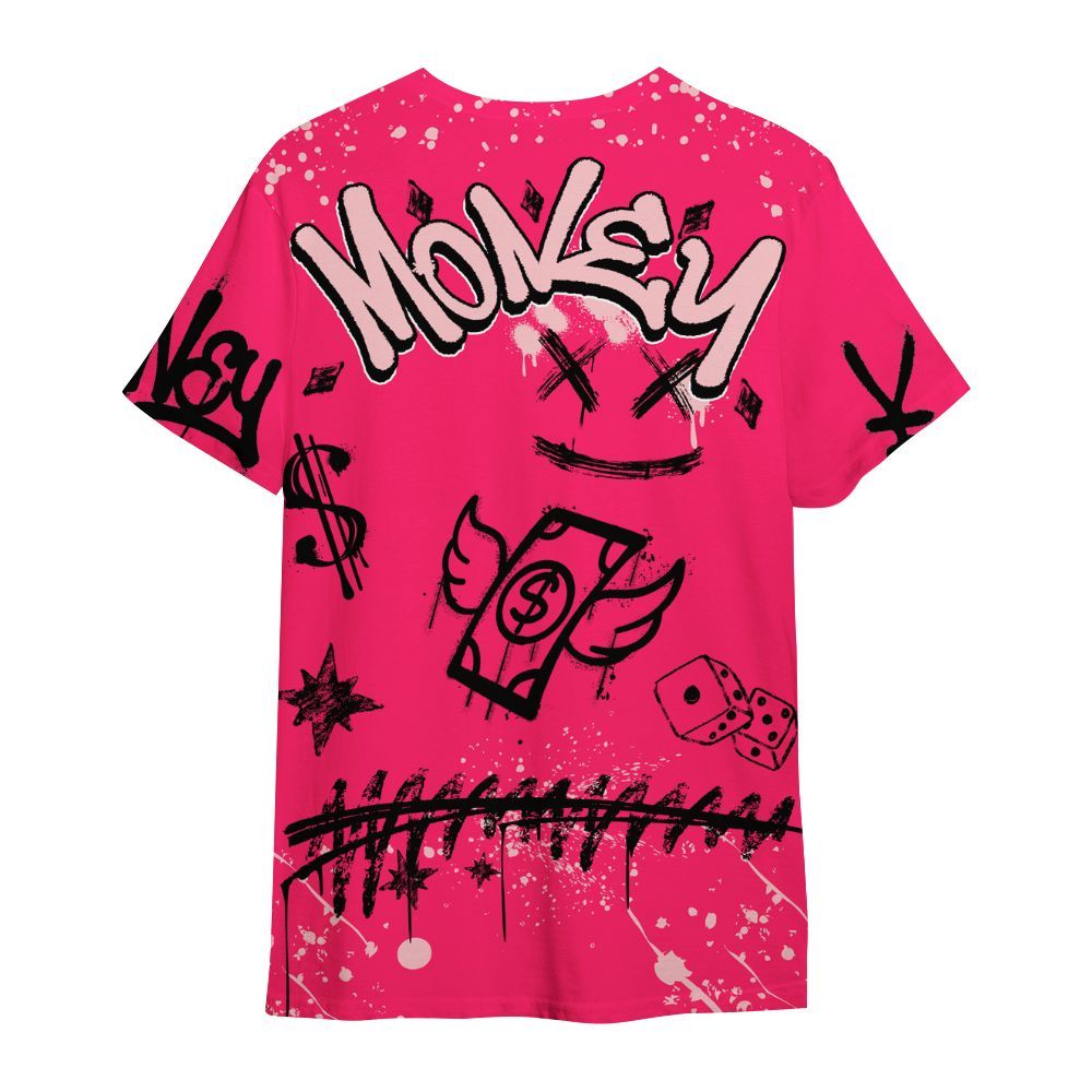 Shirt To Match A'One Hyper Pink - Everybody Paid In Full Crayon All Over Print