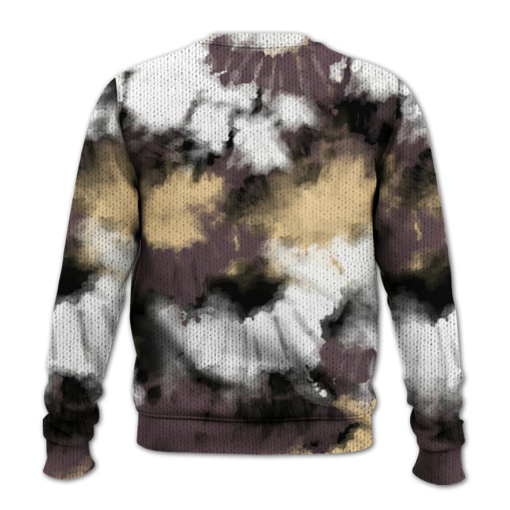 Knitted Sweater To Match AMM Black 3s - Tie Dye FK Around Find Out