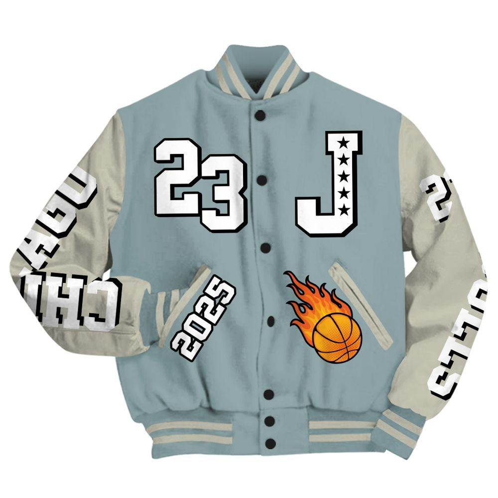 Varsity Jacket To Match AMM Low 17s - Chicago 23 Basketball All Over Print