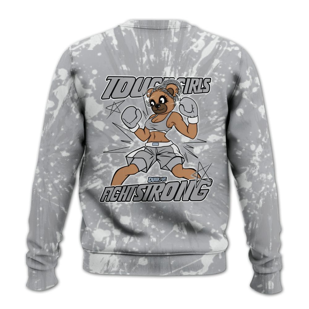 Sweatshirt To Match Low OG Wolf Grey 1s - Gritty Girls Bear Luxury All Over Print