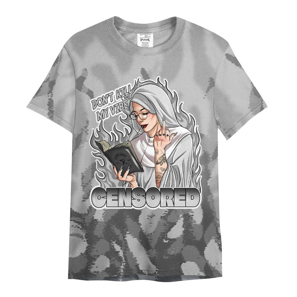 Shirt To Match Black Wolf Grey 12s - Censoredz Burn All Over Print