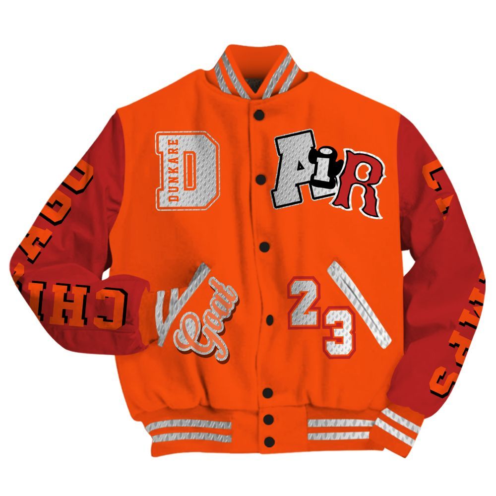 Varsity Jacket To Match Kobe 6 Protro Total Orange - AIR Number 23 GOAT All Over Print