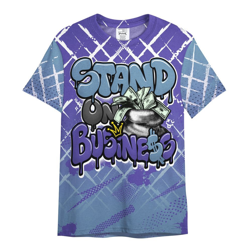 Shirt To Match Retro Concord 5s - Halftone Stand Business Dripping All Over Print