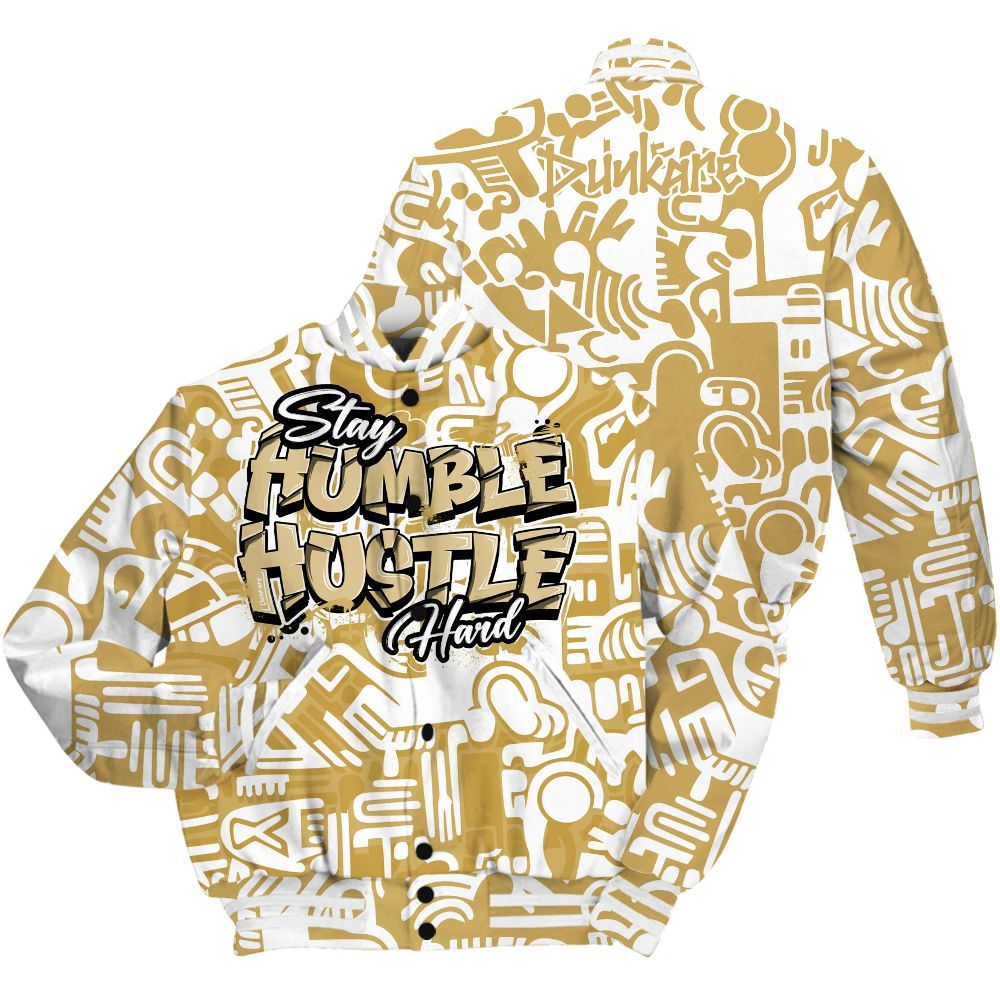 Varsity Jacket To Match Craft Paris 6s - Humble Hustle Retro All Over Print