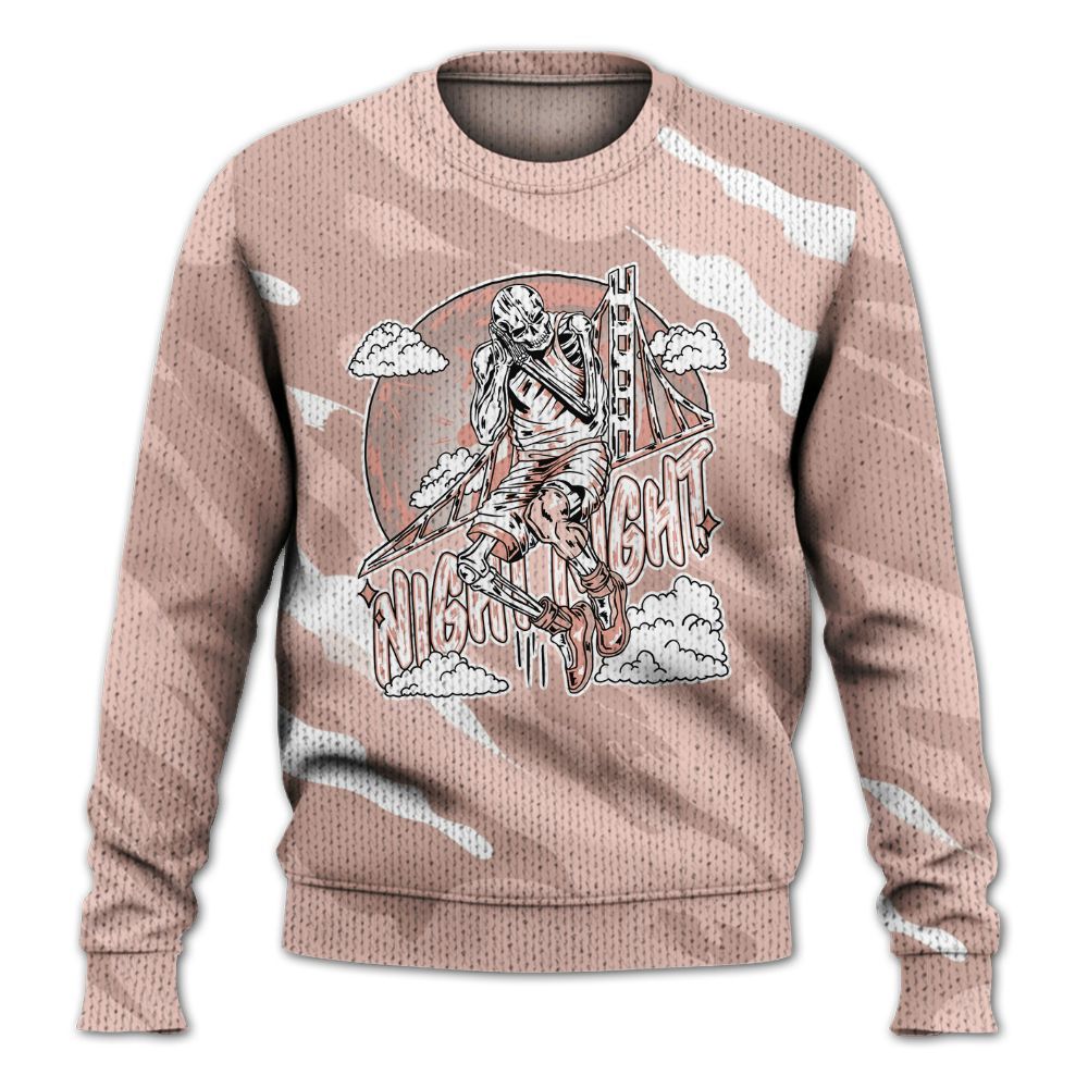 Knitted Sweater To Match Low Legend Pink 11s - Seeya Skeleton Colored