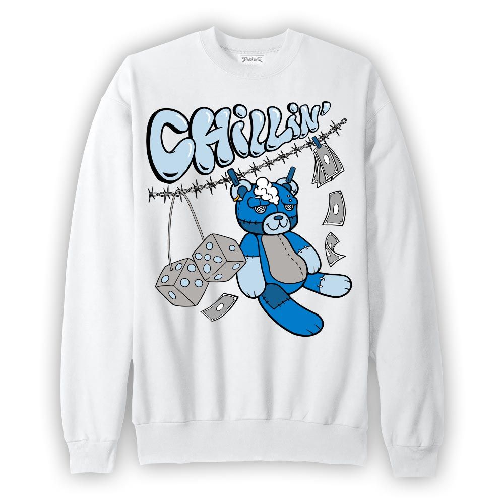 Sweatshirt To match Industrial Blue 4s Sweatshirt - Chillin Hugz Graphic