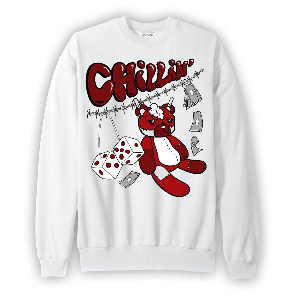 Sweatshirt To match Red Taxi 12s Sweatshirt - Chillin Hugz Version 2 Graphic