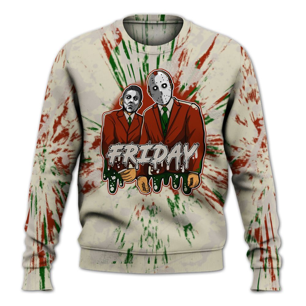 Sweatshirt To Match El Grito 5s - Friday Halloween Graphic Luxury All Over Print