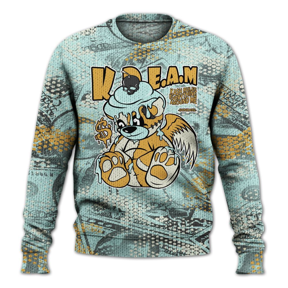 Knitted Sweater To Match Pure Platinum 4s - Loot Bear