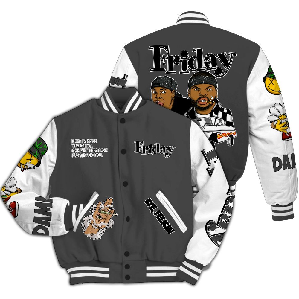 Varsity Jacket To Match Fear 4s - Friday Sneaker Stress Style All Over Print