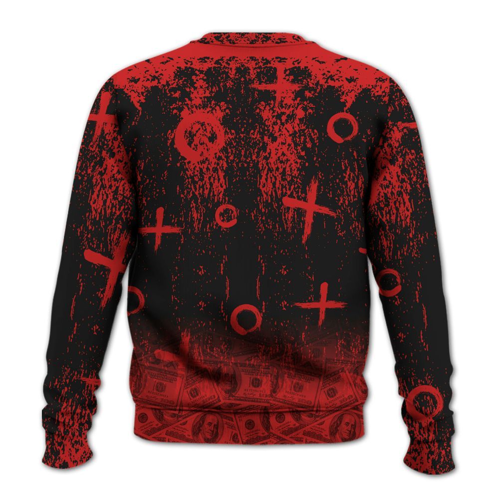 Sweatshirt To Match Red Thunder 4s - Selfmade Unique Drip All Over Print