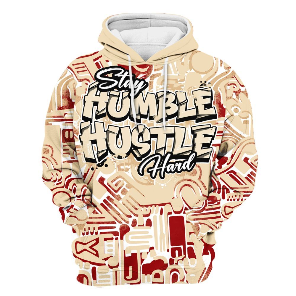 Hoodie To Match Dunk Low Strawberry Waffle - Humble Hustle Retro All Over Print