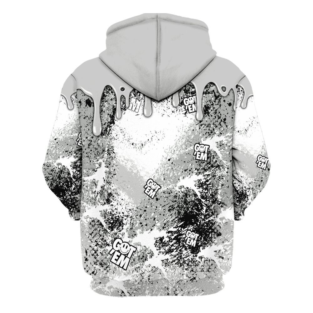 Hoodie To Match Retro White Oreo 4s - Dripping 23 Drip All Over Print