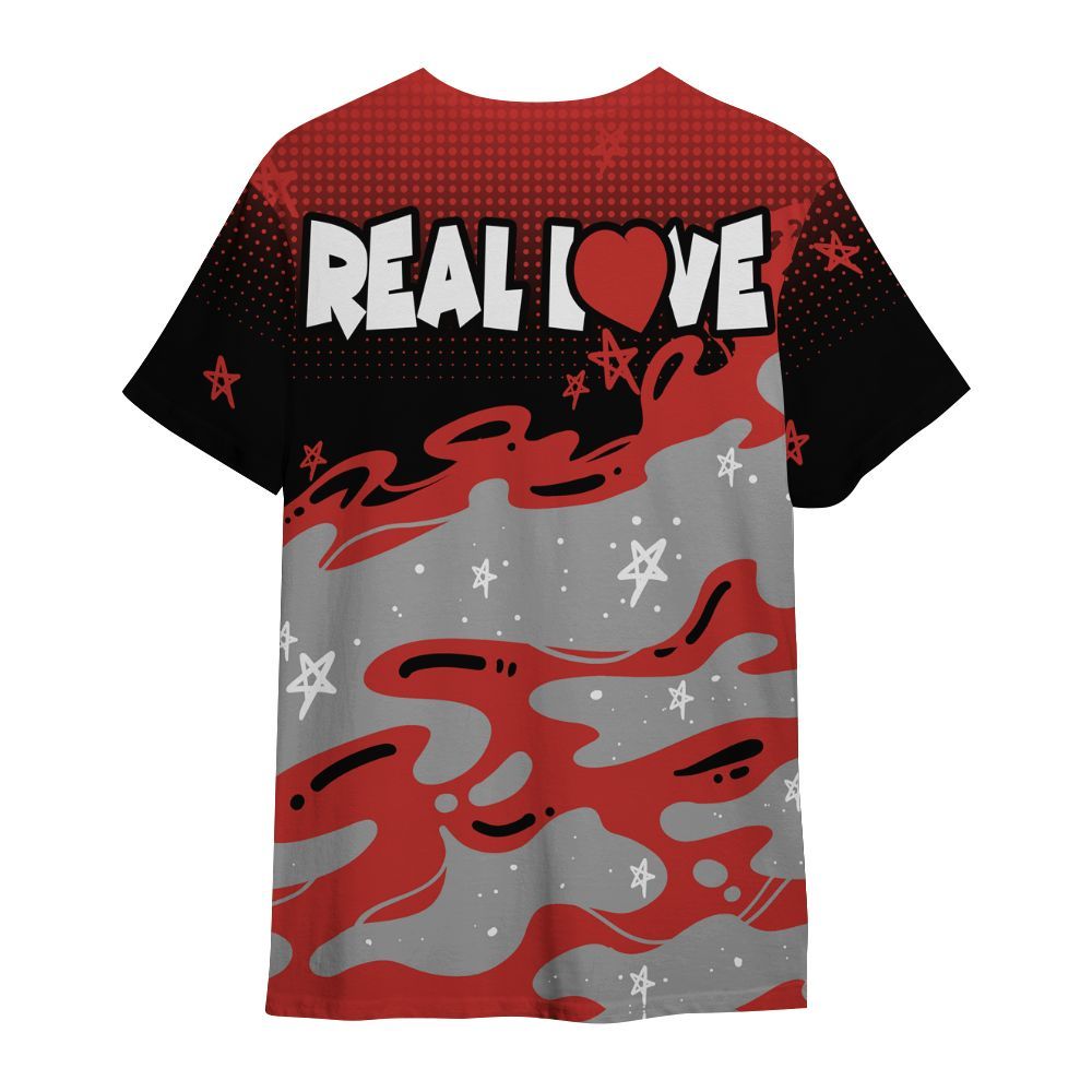 Shirt To Match Bred Reimagined 4s - Sincere Fondness Bear Stars All Over Print