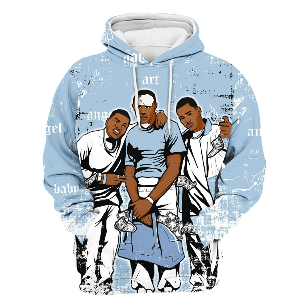 Hoodie To Match Forget Me Not 4s - Paid In Full Money All Over Print