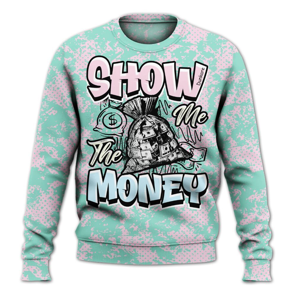 Sweatshirt To Match Retro Easter 5s - Show Me The Money Retro All Over Print
