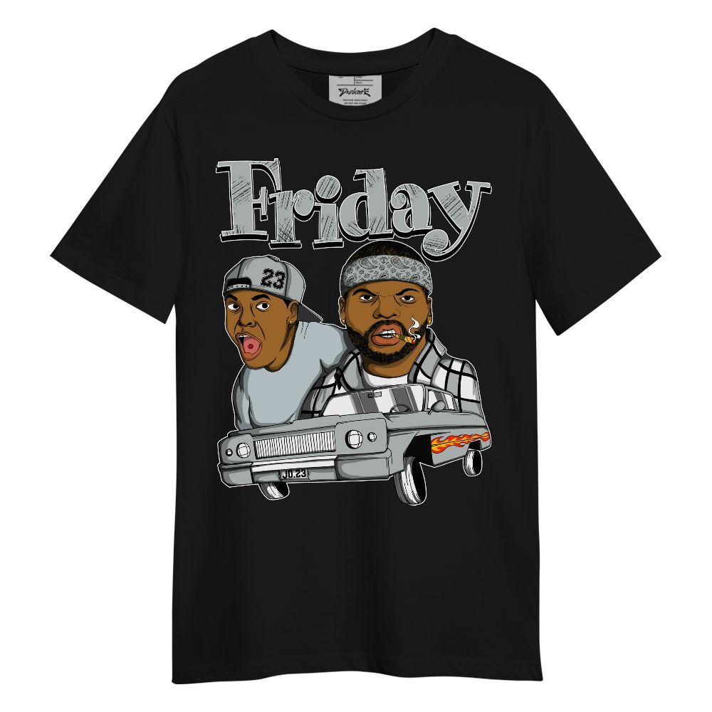 Shirt To Match Black Wolf Grey 12s - Friday Sneaker Retro Unisex Shirt