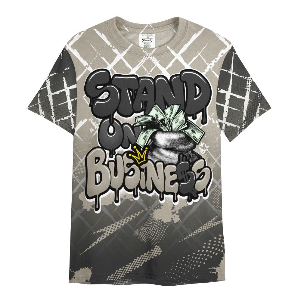 Shirt To Match RM Light Bone 4s - Halftone Stand Business Dripping All Over Print