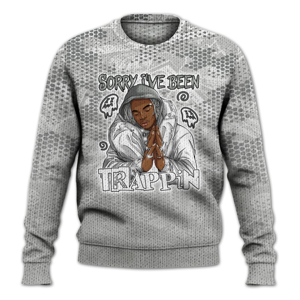 Knitted Sweater To Match Retro Wet Cement 4s - Trappin' Banknote