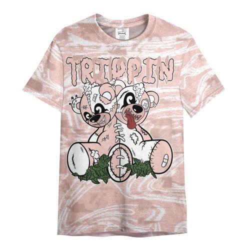 Shirt To Match Low Legend Pink 11s - Trippin Bear Blurry Graphic Shirt Unisex