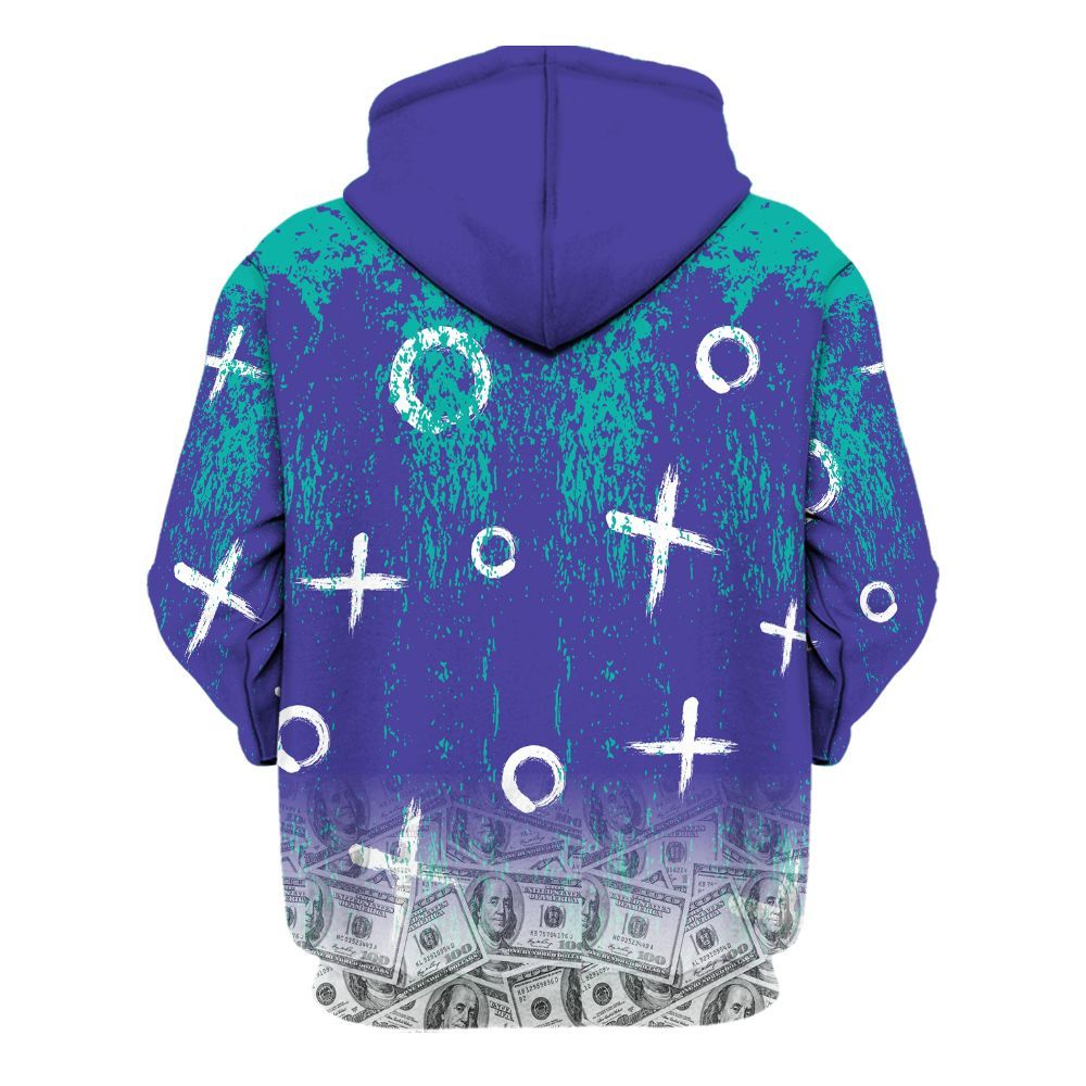 Hoodie To Match Retro Grape 5s - Selfmade Unique Grunge All Over Print