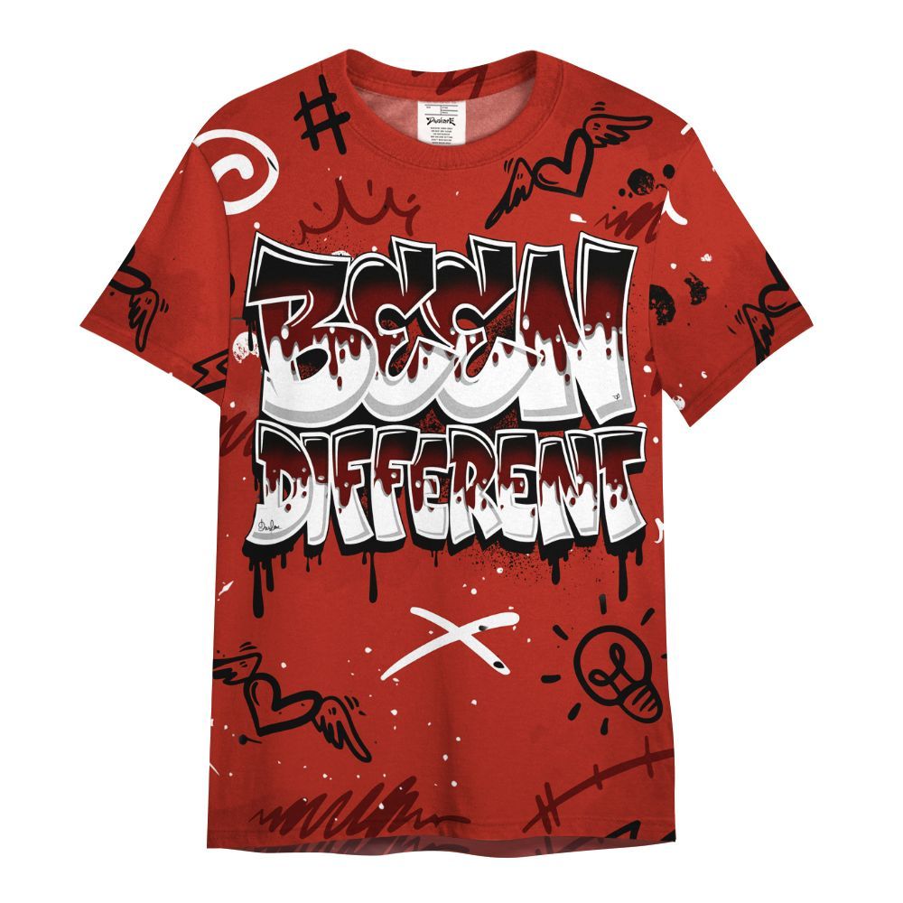 Shirt To Match SP Firewood Orange 4s - Drip Built Di2ferent All Over Print