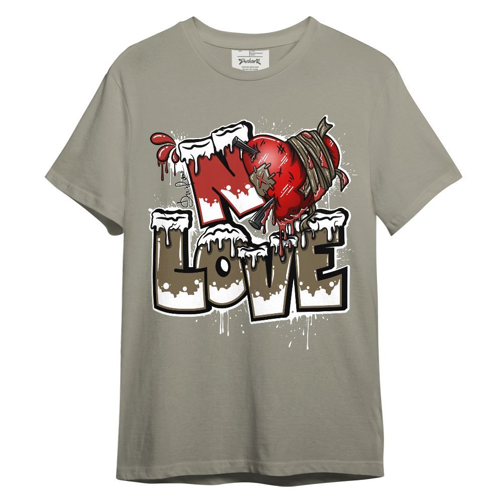 Shirt To Match Olive 9s - Drip No Love Heart Unisex Shirt