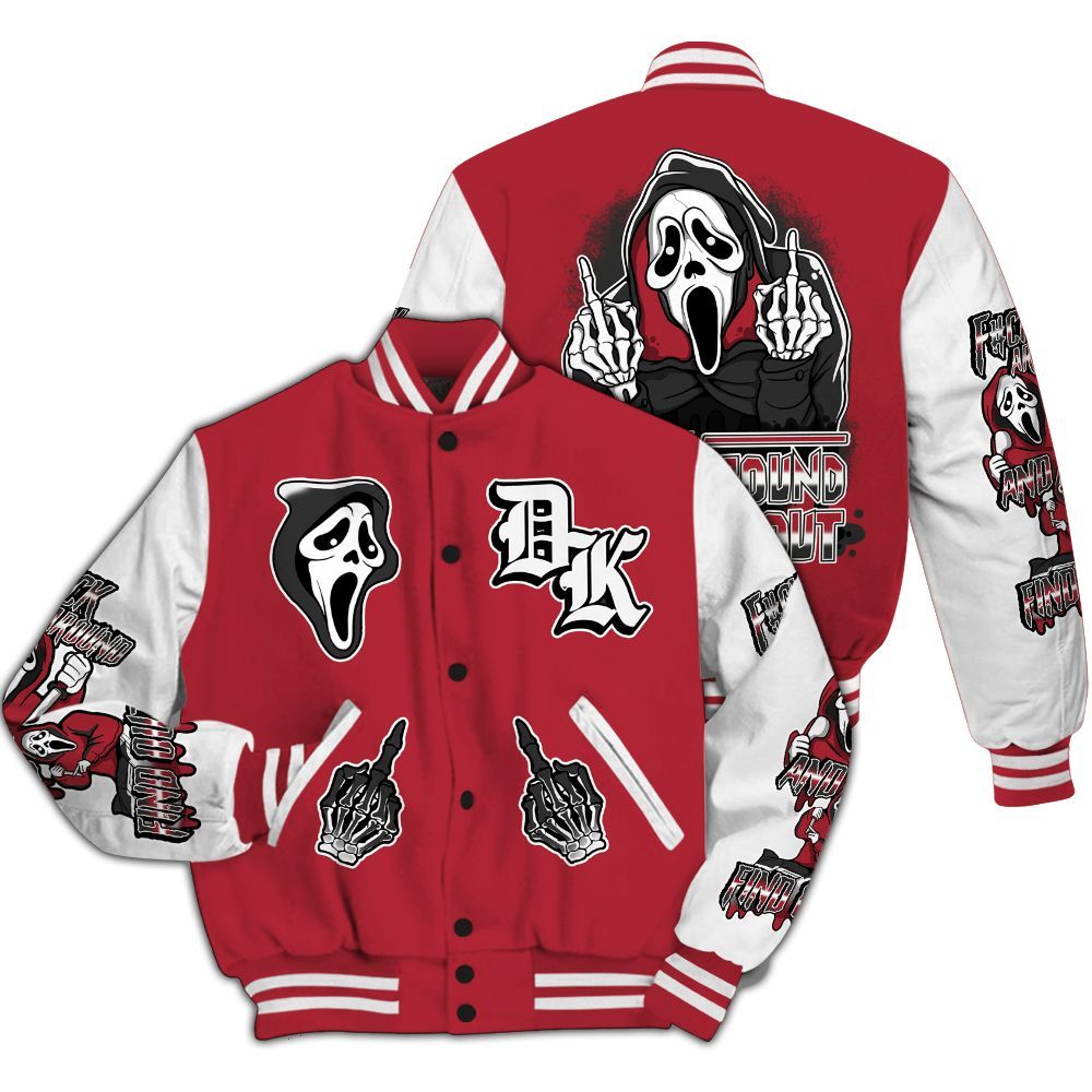Varsity Jacket To Match Black Toe 14s - F#CK And Find Out Graphic All Over Print