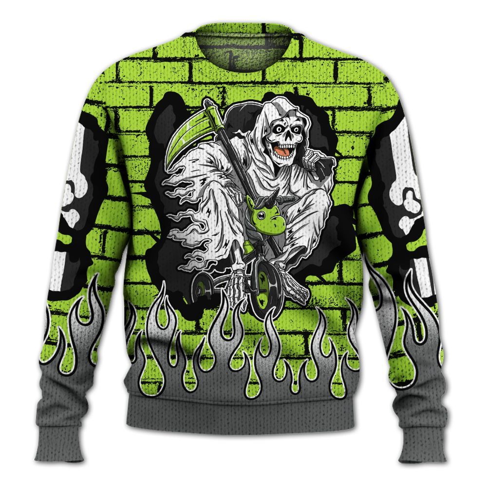 Knitted Sweater To Match Air Max 95 Neon - Self Make Skeleton Crashed